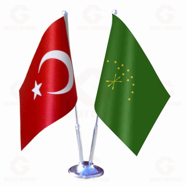 Circassian 2 li Masa Bayraklar�