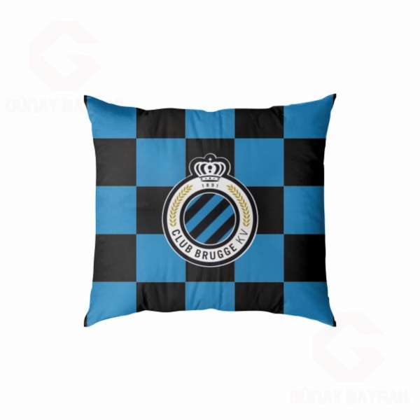 Club Brugge KV Dijital Bask�l� Yast�k K�l�f�
