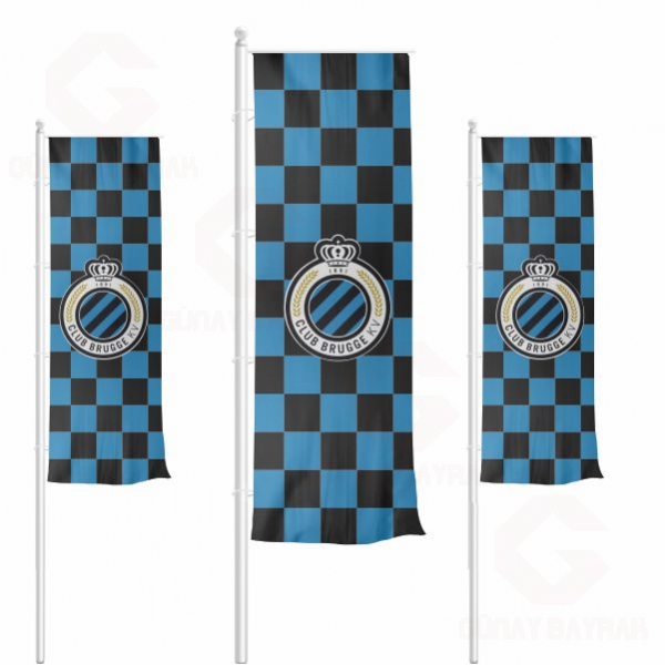 Club Brugge KV Dikey �ekilen Bayraklar