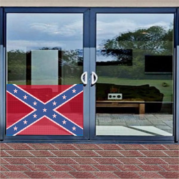 Confederate States Of America Amerika Konfedere Devletleri Cam Folyo One Way Vision Bask