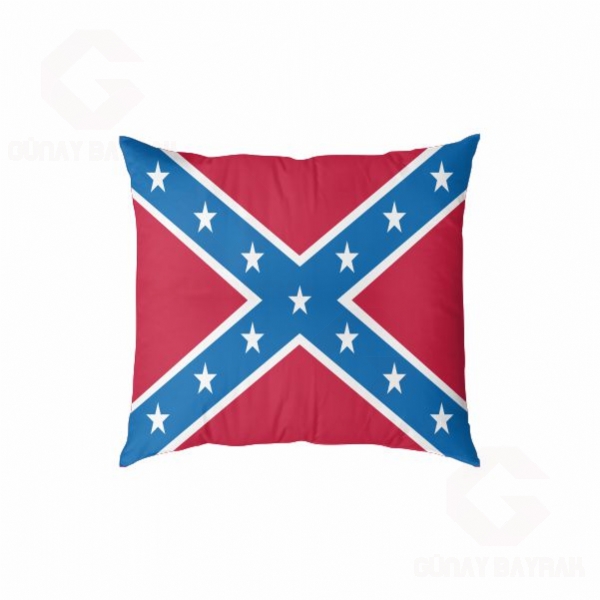 Confederate States Of America Amerika Konfedere Devletleri Dijital Bask�l� Yast�k K�l�f�