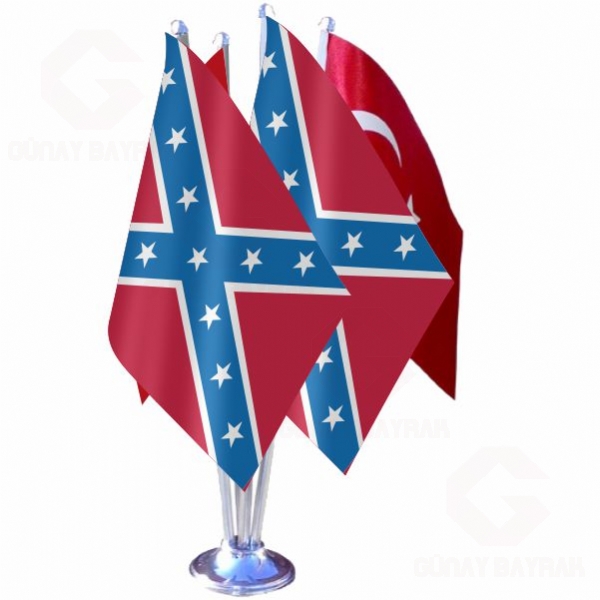 Confederate States Of America Amerika Konfedere Devletleri Drtl Masa Bayra