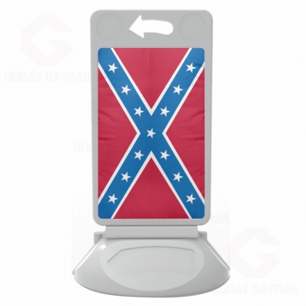 Confederate States Of America Amerika Konfedere Devletleri Plastik Reklam Dubas�