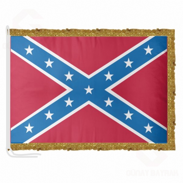 Confederate States Of America Amerika Konfedere Devletleri Saten Makam Bayra