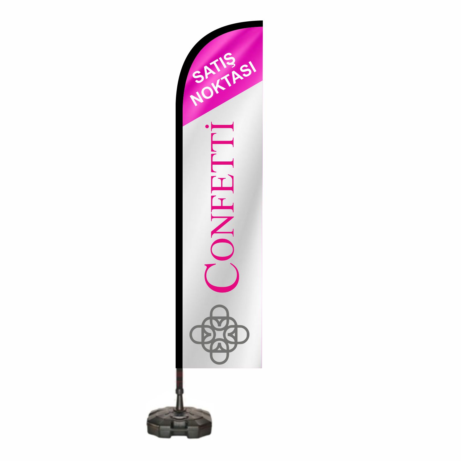 Confetti Hal� Yelken Bayrak