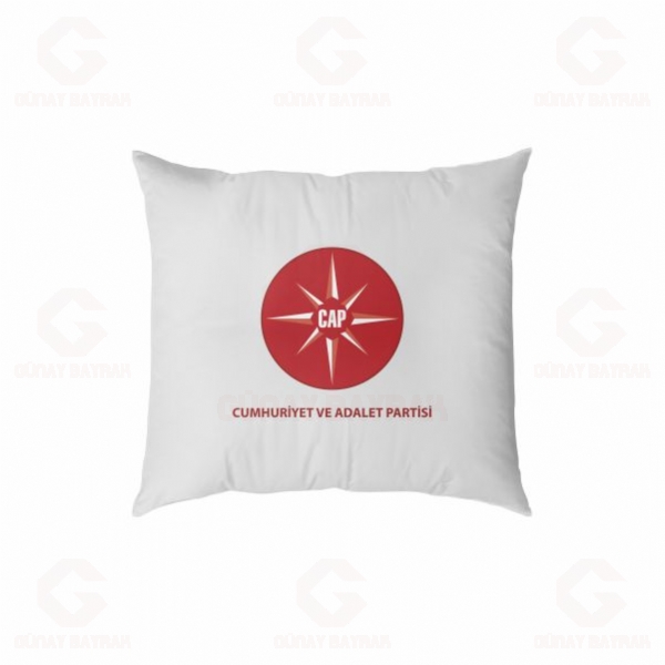 Cumhuriyet ve Adalet Partisi Dijital Bask�l� Yast�k K�l�f�