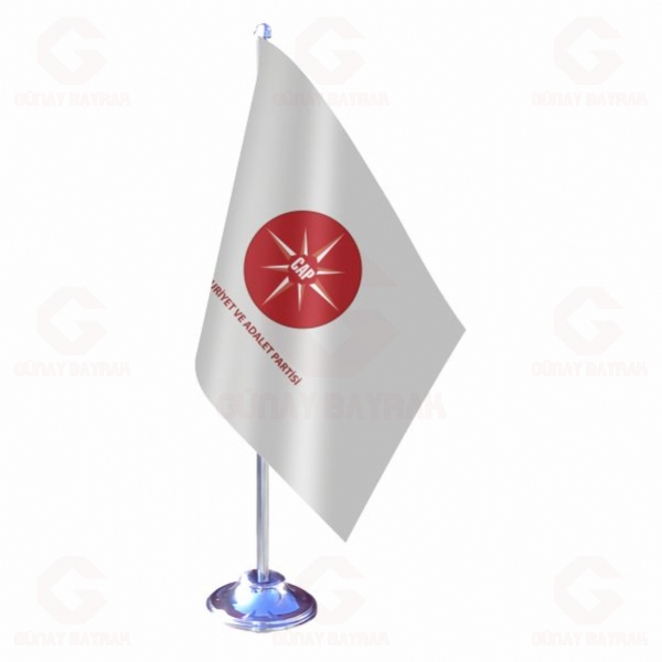 Cumhuriyet ve Adalet Partisi Tekli Masa Bayra��