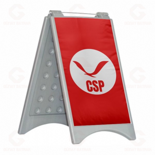Cumhuriyet�i Sol Parti A� Kapa Plastik Duba