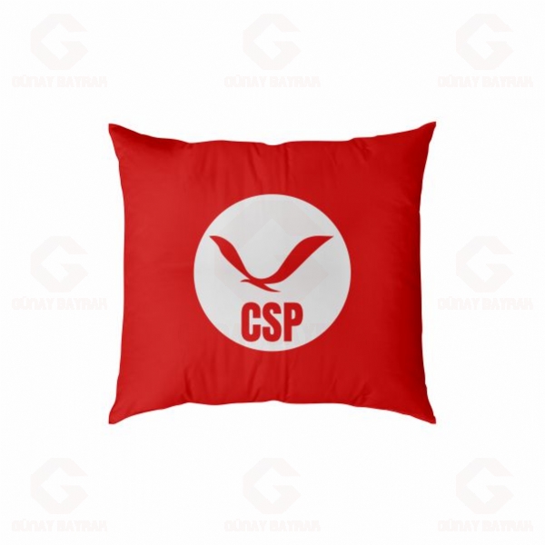 Cumhuriyet�i Sol Parti Dijital Bask�l� Yast�k K�l�f�