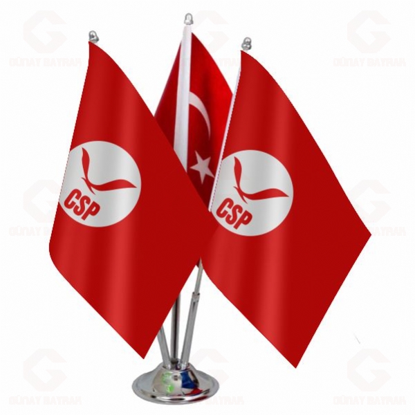 Cumhuriyet�i Sol Parti ��l� Masa Bayra��