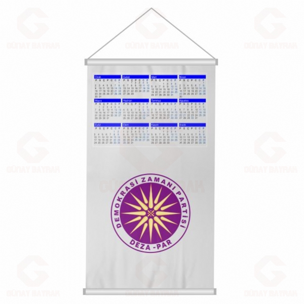 Demokrasi Zaman� Partisi Dijital Bask� Duvar Takvimi Demokrasi Zaman� Partisi Bez Takvim