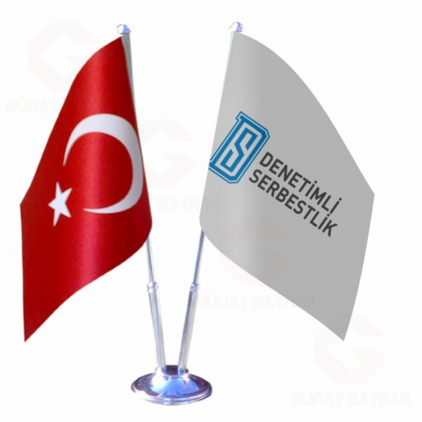 Denetimli Serbestlik 2 li Masa Bayraklar�