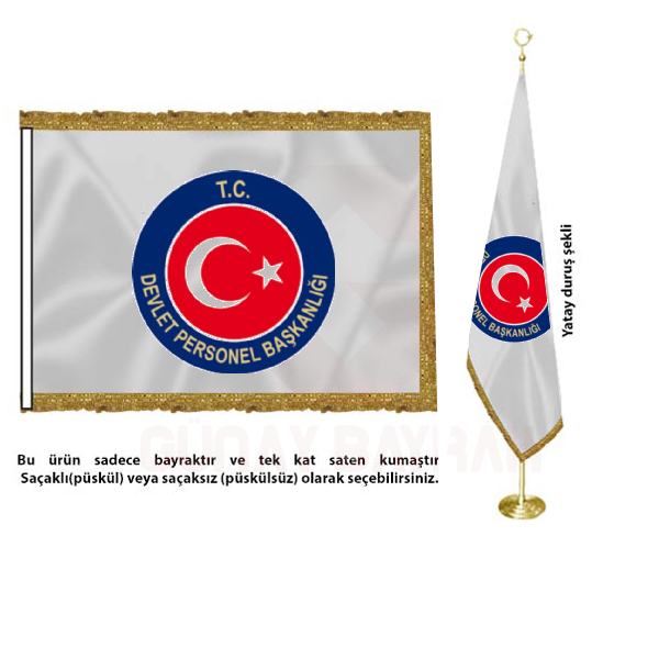 Devlet Personel Başkanlığı Saten Makam Bayrağı