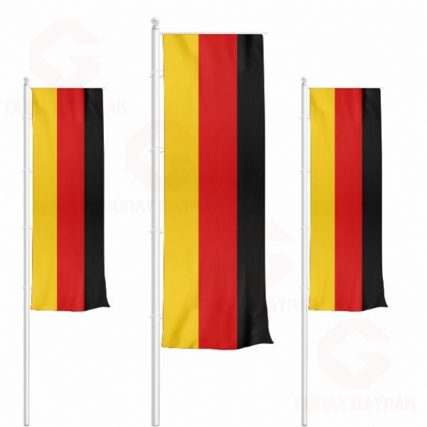 Dikey ekilen Almanya Bayraklar