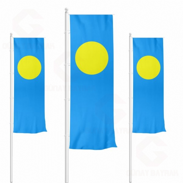 Dikey ekilen Palau Bayraklar