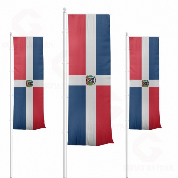 Dominik Cumhuriyeti Dikey ekilen Bayraklar