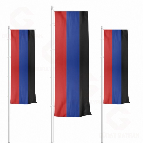 Donetsk Halk Cumhuriyeti Dikey ekilen Bayraklar