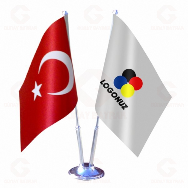 D�zce 2 li Masa Bayraklar�