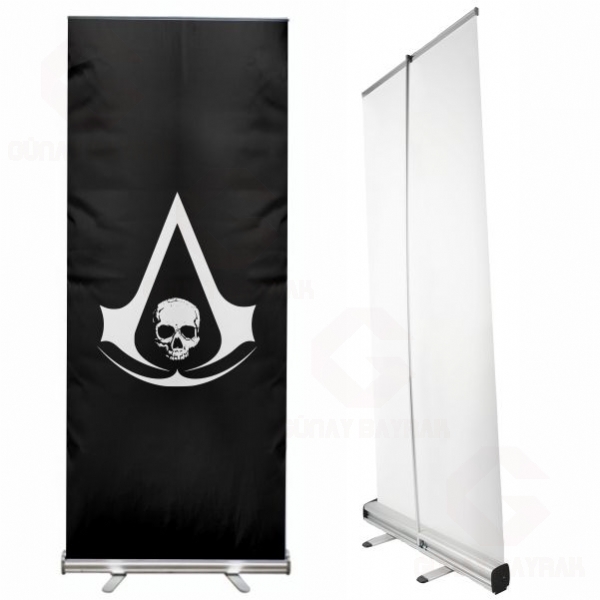 Edward Kenway Jolly Roger Roll Up Banner
