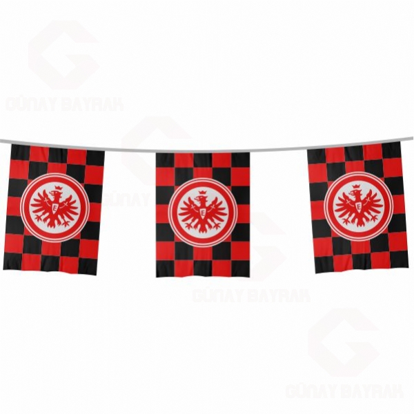 Eintracht Frankfurt �pe Dizili Kare Bayraklar