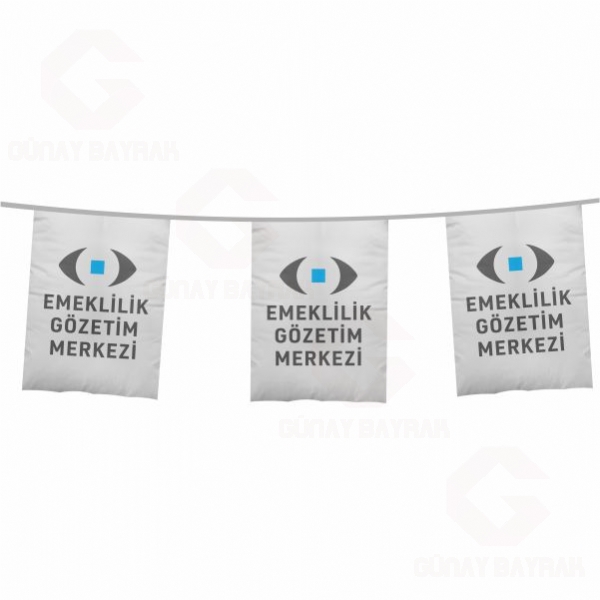 Emeklilik G�zetim Merkezi �pe Dizili Kare Bayraklar