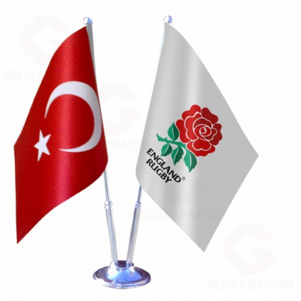 England Rugby 2 li Masa Bayraklar�