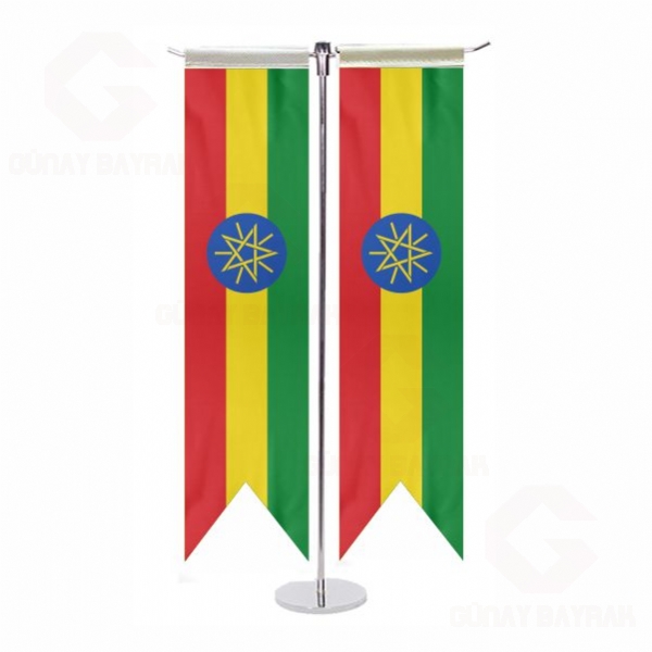 Etiyopya T Masa Bayraklar