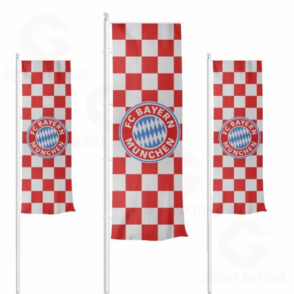 FC Bayern Mnchen Dikey ekilen Bayraklar