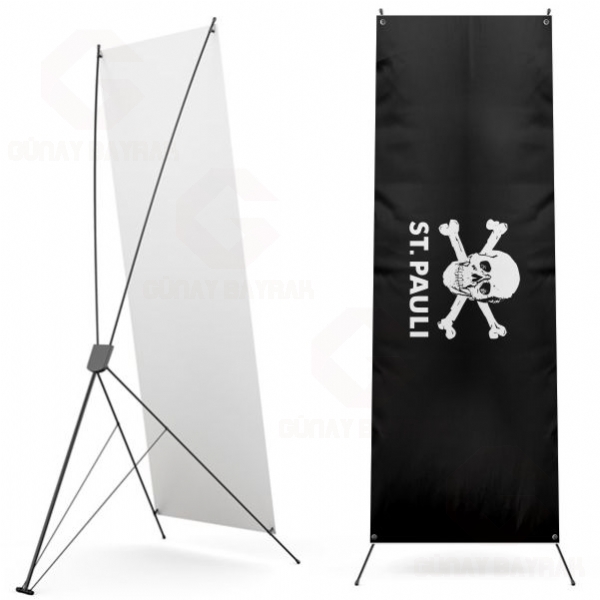 FC St Pauli Skull And Crossbones Dijital Bask X Banner