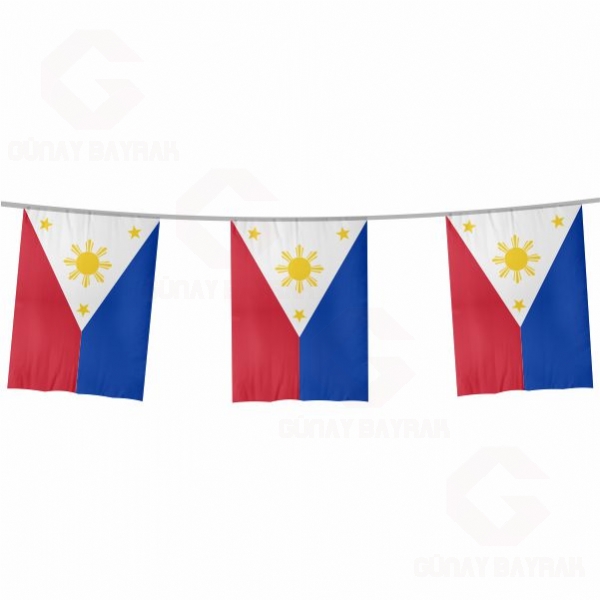 Filipinler pe Dizili Kare Bayraklar