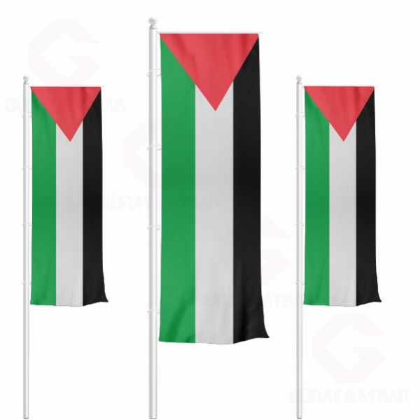 Filistin Dikey ekilen Bayraklar