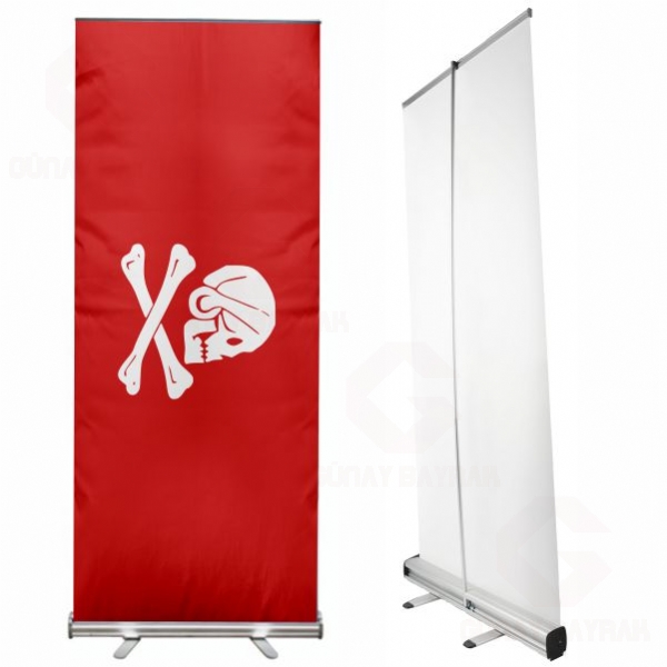 Flag of Henry Every Red Roll Up Banner