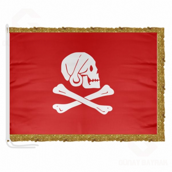 Flag of Henry Every Red Saten Makam Bayra