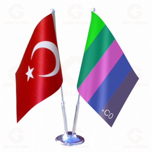 Free Speech 2 li Masa Bayraklar�