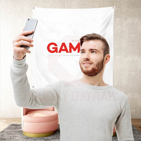 Gamer Güvenlik ve Acil Durumlarda Koordinasyon Merkezi Arka Plan Selfie Çekim Manzaralar