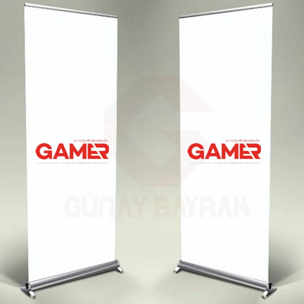 Gamer Güvenlik ve Acil Durumlarda Koordinasyon Merkezi Roll Up Banner