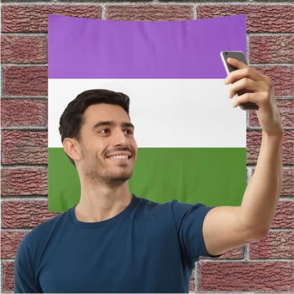 Genderqueer Pride Selfie ekim Manzaralar