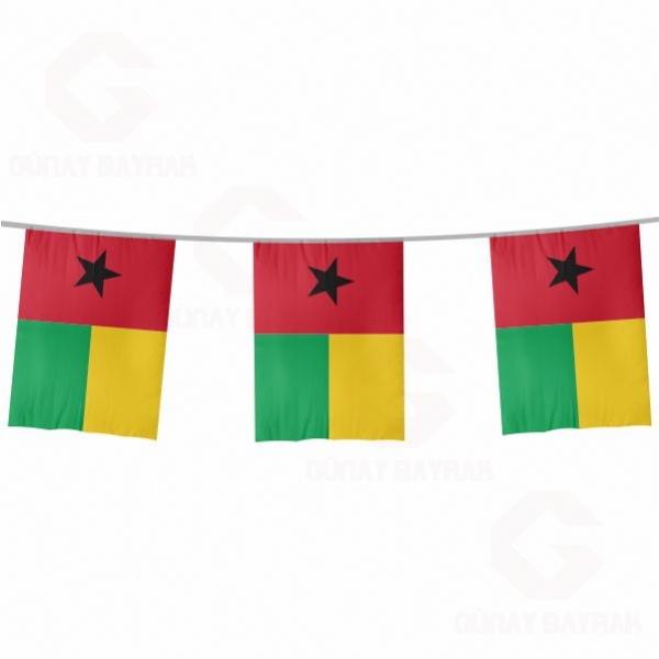 Gine Bissau pe Dizili Kare Bayraklar