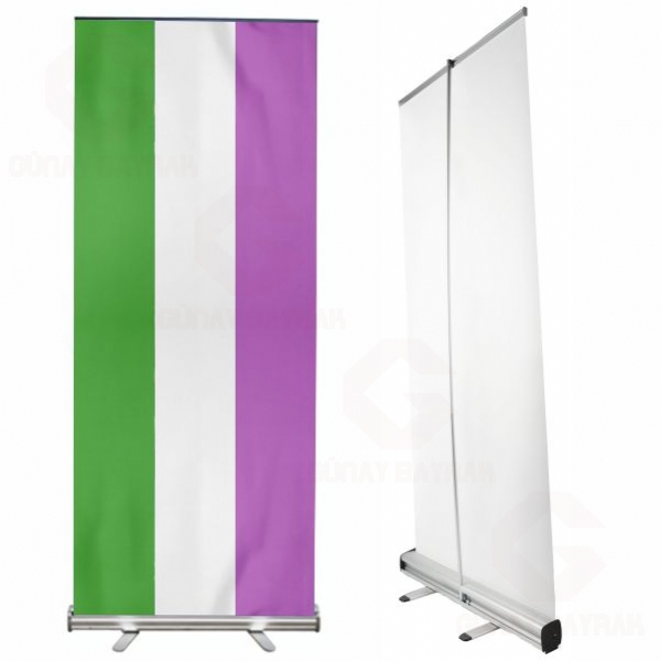 G�kku�a�� Genderqueer Roll Up Banner