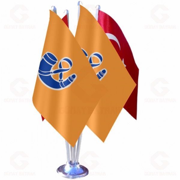 G�ney Afrika �lkesi Ulusal Partisi D�rtl� Masa Bayra��