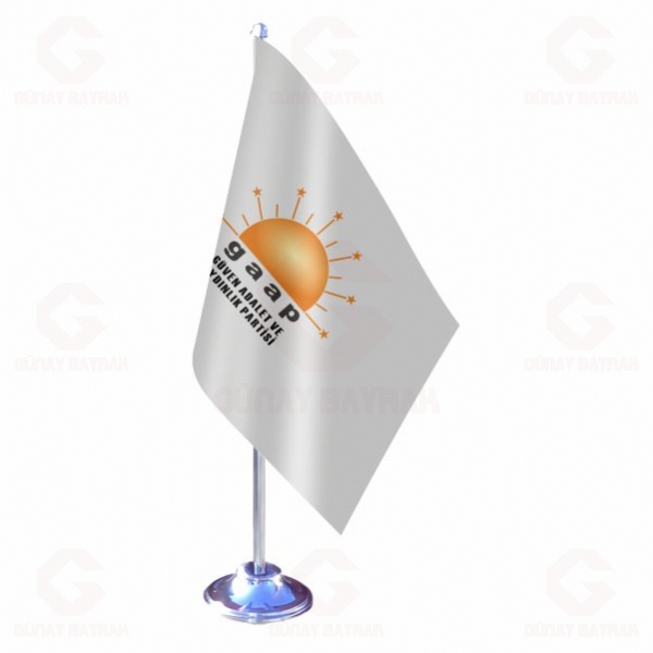 G�ven Adalet ve Ayd�nl�k Partisi Tekli Masa Bayra��