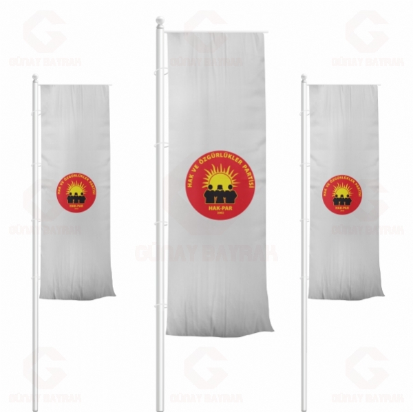Hak ve �zg�rl�kler Partisi Dikey �ekilen Bayraklar