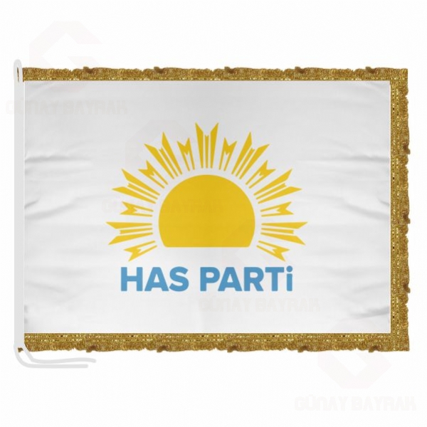 Has Parti Beyaz Saten Makam Bayra��
