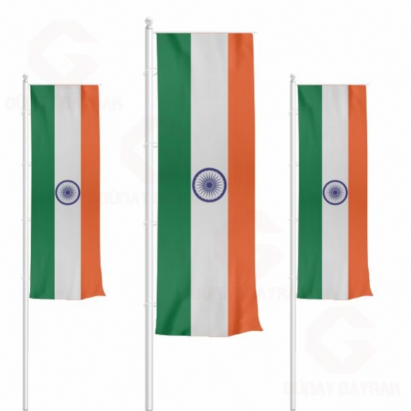 Hindistan Dikey ekilen Bayraklar