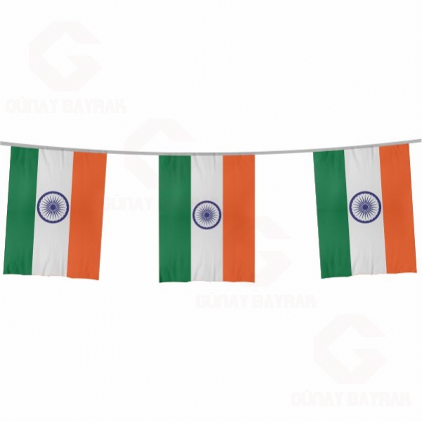 Hindistan pe Dizili Kare Bayraklar