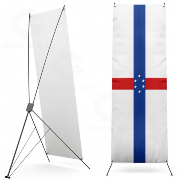 Hollanda Antilleri Dijital Bask X Banner