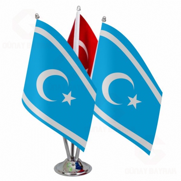 Irak T�rkmenleri ��l� Masa Bayra��