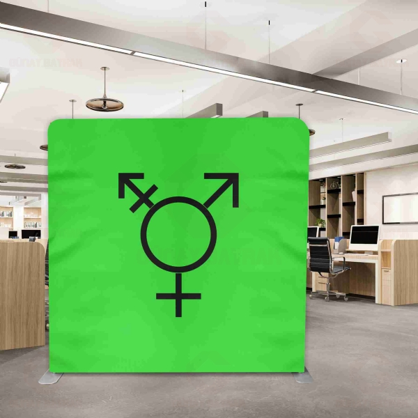 Israeli Transgender Backdrop Stand