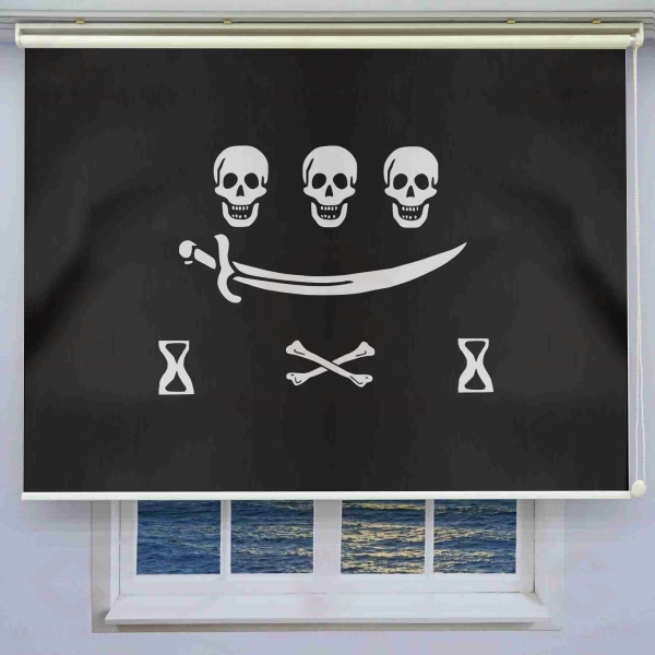 Jolly Roger Pirate Of Jean Thomas Dullien Stor Perde