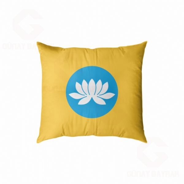 Kalmukya Dijital Bask�l� Yast�k K�l�f�